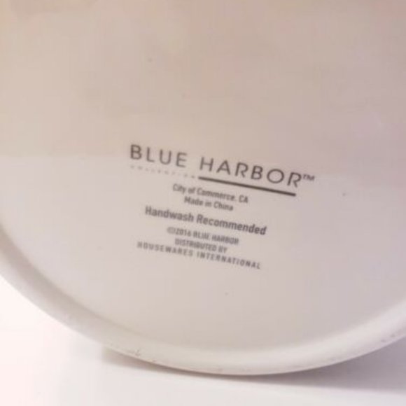 Countertop Cooking Utensil Holder Crock Kitchen Gadgets Blue Harbor Comic Sans - Picture 2 of 2